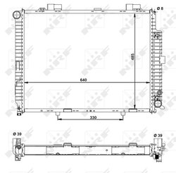 RADIATOR RACIRE MOTOR NRF 50575 - Compatibil cu MERCEDES-BENZ