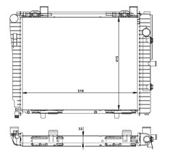 RADIATOR RACIRE MOTOR NRF 50593 - Compatibil cu MERCEDES-BENZ