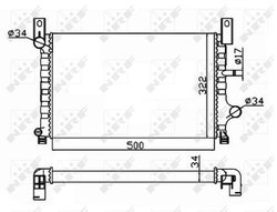 RADIATOR RACIRE MOTOR NRF 506224 - Compatibil cu FORD