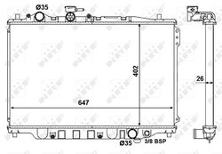 RADIATOR RACIRE MOTOR NRF 506518 - Compatibil cu FORD USA, MAZDA