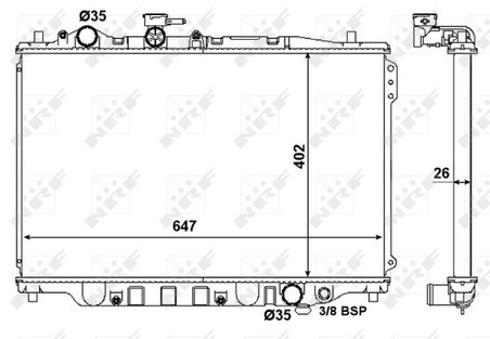 RADIATOR RACIRE MOTOR NRF 506518 - Compatibil cu FORD USA, MAZDA