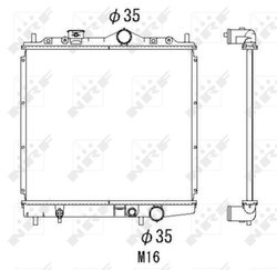 Radiator racire motor NRF 506557