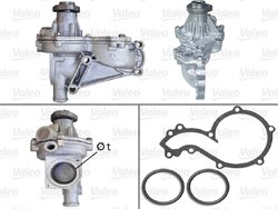 POMPA DE APA VALEO 506603 - Compatibil cu AUDI, VW
