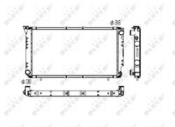 Radiator racire motor NRF 506671