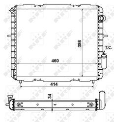 RADIATOR RACIRE MOTOR NRF 507345 - Compatibil cu RENAULT