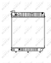 Radiator racire motor NRF 507665
