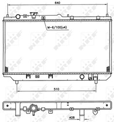 Radiator racire motor NRF 509511