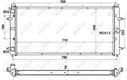 Radiator racire motor NRF 509514