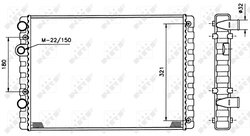 Radiator racire motor NRF 509520