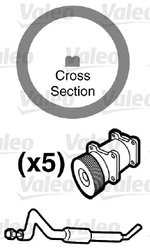 GARNITURA,CONDUCTA LICHID DE RACIRE VALEO 509556 - Piesa auto compatibila cu mai multe marci