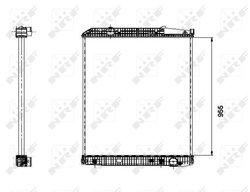 RADIATOR RACIRE MOTOR NRF 509577 - Compatibil cu MERCEDES-BENZ