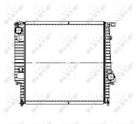 Radiator racire motor NRF 509626