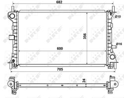 RADIATOR RACIRE MOTOR NRF 509638 - Compatibil cu FORD