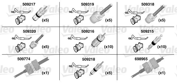 Set reparatie inel O Valeo 509735