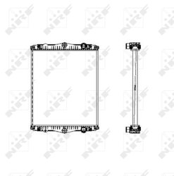 Radiator racire motor NRF 509744
