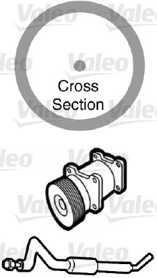 garnitura,conducta lichid de racire Valeo 509770