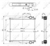 Radiator racire motor NRF 509768