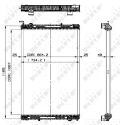 Radiator racire motor NRF 509885