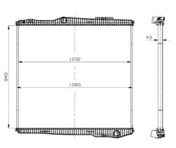 RADIATOR RACIRE MOTOR NRF 509895 - Compatibil cu SCANIA