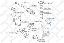 CAP DE BARA STELLOX 51-00016-SX - Compatibil cu LEXUS, TOYOTA