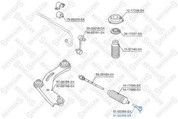 CAP DE BARA STELLOX 51-00359-SX - Compatibil cu INFINITI, NISSAN, NISSAN (DFAC)
