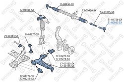CAP DE BARA STELLOX 51-00937-SX - Compatibil cu ALFA ROMEO, LANCIA