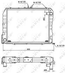 RADIATOR RACIRE MOTOR NRF 513962 - Compatibil cu TOYOTA