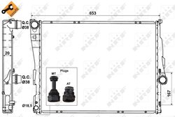 RADIATOR RACIRE MOTOR NRF 51582 - Compatibil cu BMW