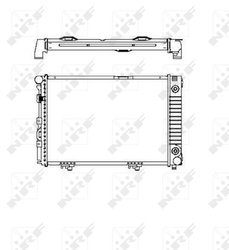 RADIATOR RACIRE MOTOR NRF 516574 - Compatibil cu MERCEDES-BENZ