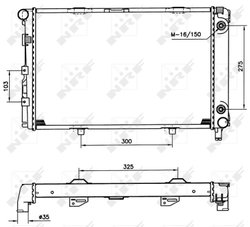 RADIATOR RACIRE MOTOR NRF 516580 - Compatibil cu MERCEDES-BENZ