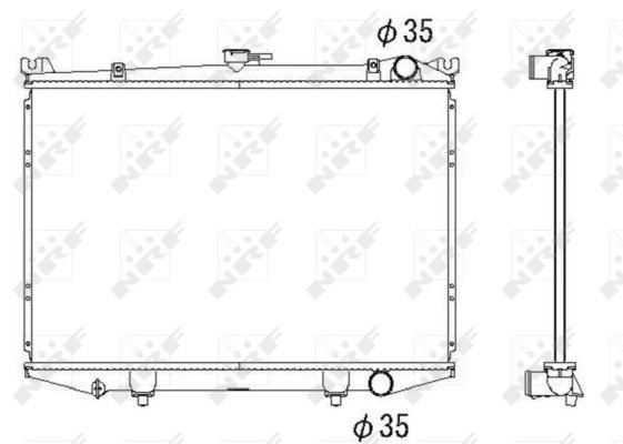 RADIATOR RACIRE MOTOR NRF 516842 - Compatibil cu NISSAN