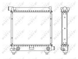 Radiator racire motor NRF 517662