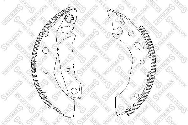 SET SABOTI FRANA STELLOX 518 101-SX - Compatibil cu FORD, MAZDA