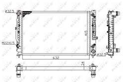 Radiator racire motor NRF 519504A