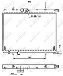 Radiator racire motor NRF 519524
