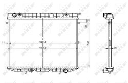 Radiator racire motor NRF 519532
