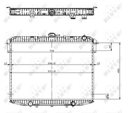 RADIATOR RACIRE MOTOR NRF 519533 - Compatibil cu FORD