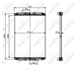 Radiator racire motor NRF 519541