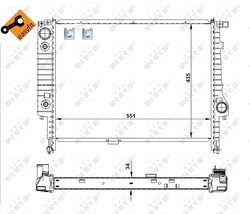 RADIATOR RACIRE MOTOR NRF 519558 - Compatibil cu BMW