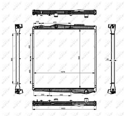 RADIATOR RACIRE MOTOR NRF 519895 - Compatibil cu SCANIA