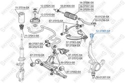 PIVOT STELLOX 52-37007-SX - Compatibil cu HONDA