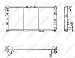 Radiator racire motor NRF 52017