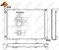 RADIATOR RACIRE MOTOR NRF 52023 - Compatibil cu MERCEDES-BENZ