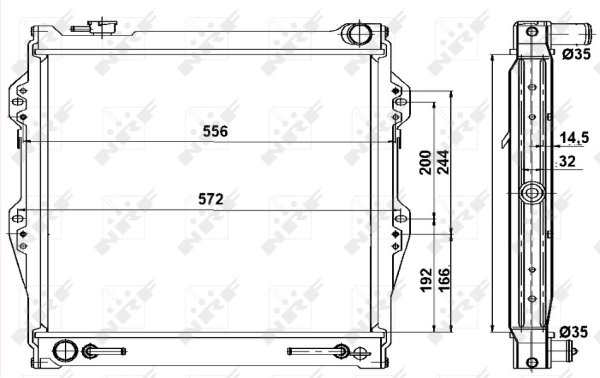 RADIATOR RACIRE MOTOR NRF 52091 - Compatibil cu TOYOTA, VW