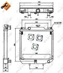 Radiator racire motor NRF 52110
