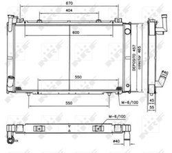RADIATOR RACIRE MOTOR NRF 52154 - Compatibil cu NISSAN