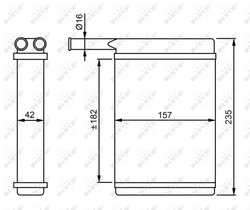SCHIMBATOR CALDURA INCALZIRE HABITACLU NRF 52221 - Compatibil cu FORD