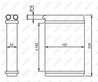 SCHIMBATOR CALDURA INCALZIRE HABITACLU NRF 52221 - Compatibil cu FORD