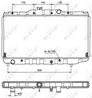 Radiator racire motor NRF 526711