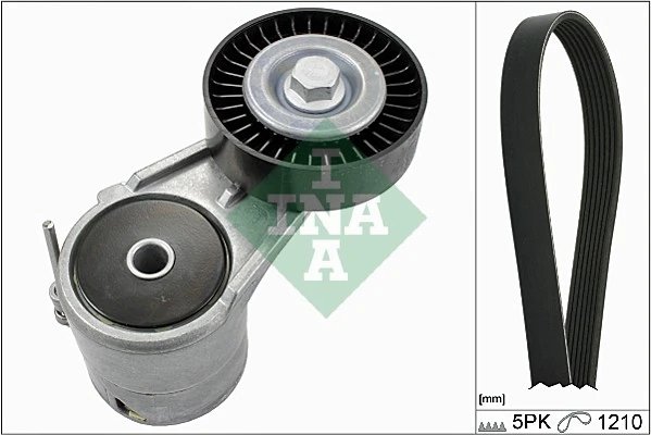 SET CUREA TRANSMISIE CU CANELURI INA 529 0008 10 - Compatibil cu CHEVROLET, OPEL, VAUXHALL